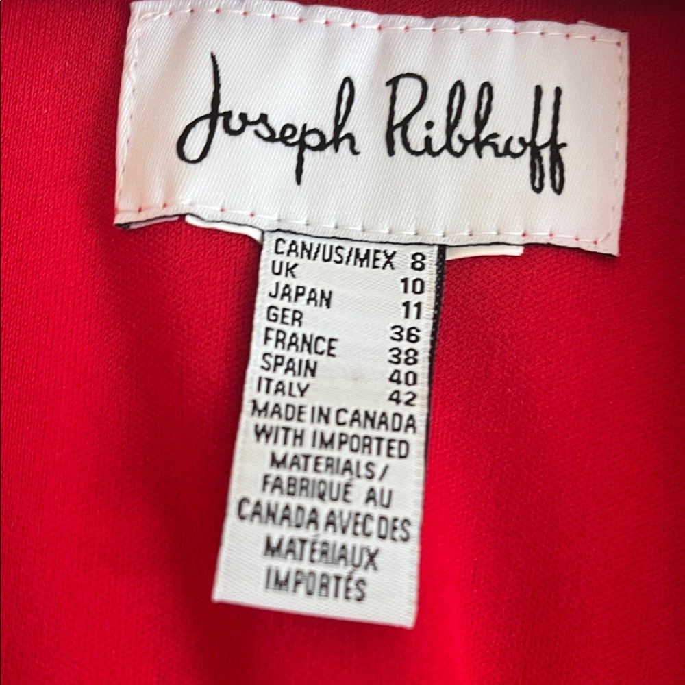 Joseph Ribkoff Vibrant Red Jumpsuit - Picture 2 of 5